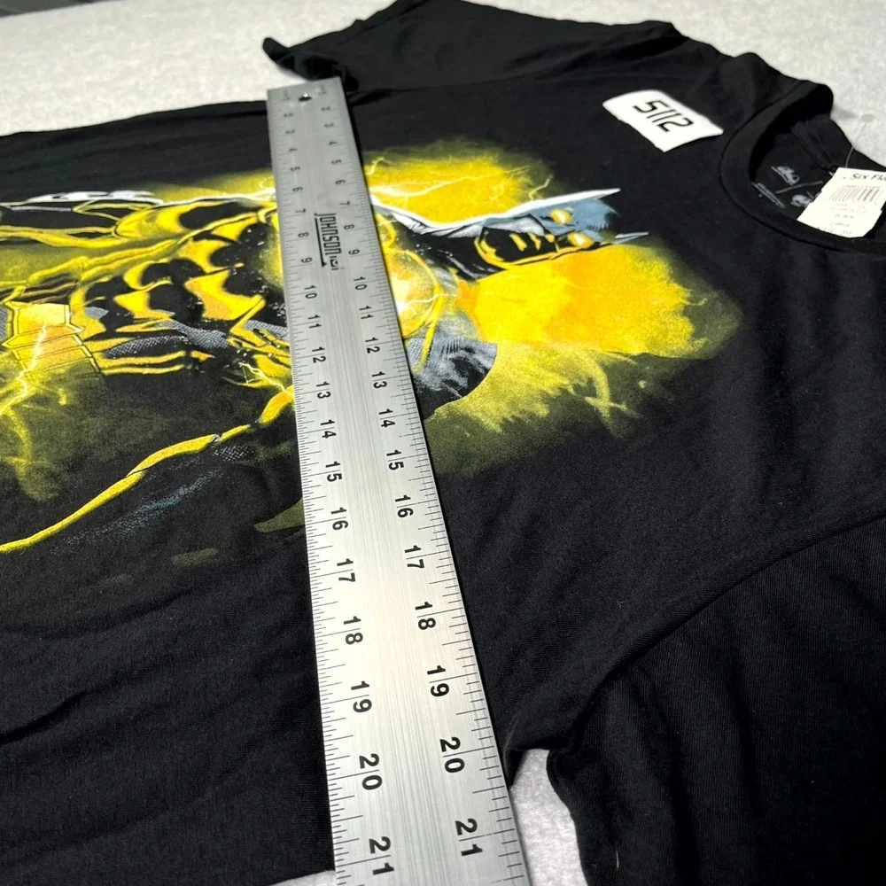 Six Flags Batman DC Comics Graphic T Shirt Adult Large Black Cotton Short Sleeve